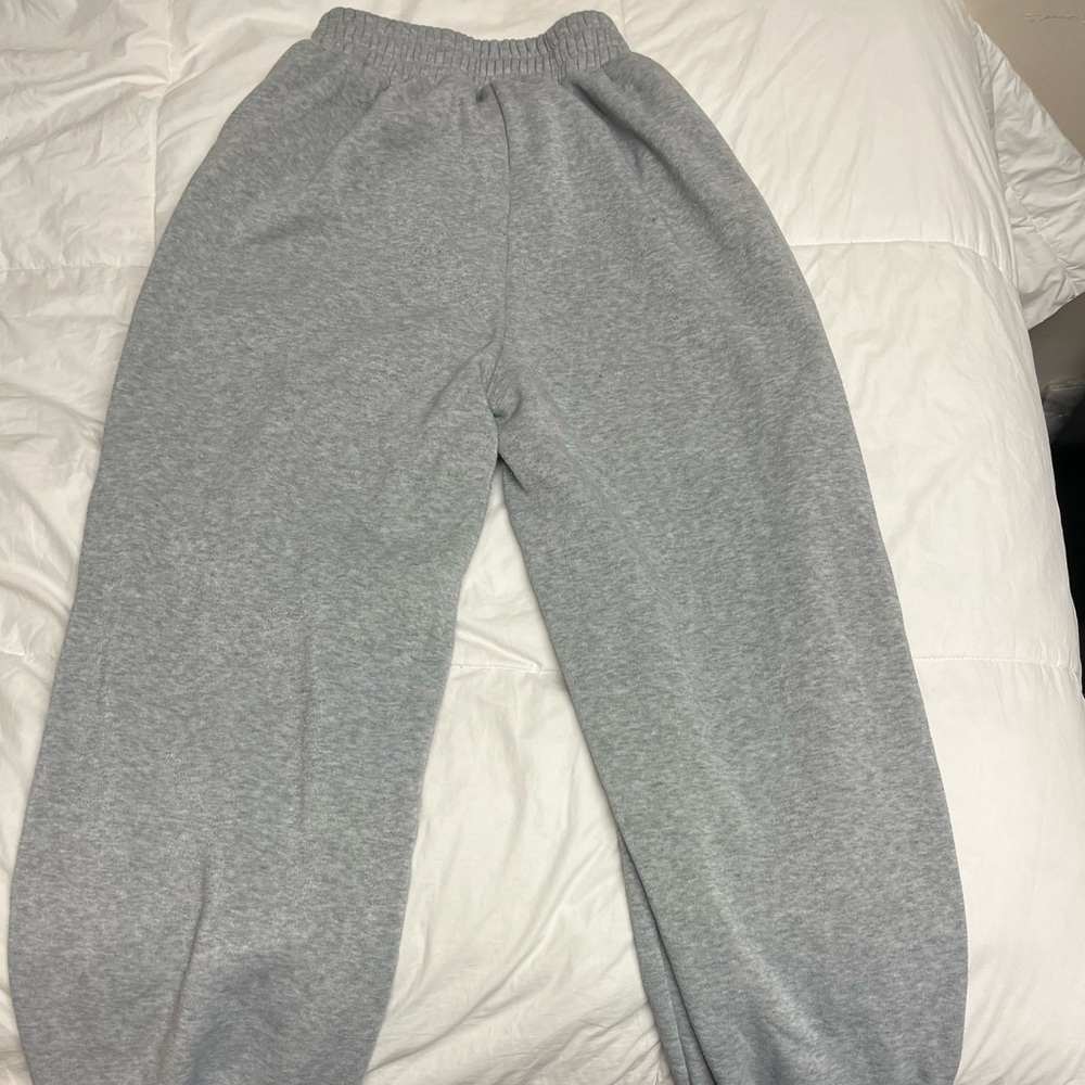 SHEIN Light Gray Fleece-Lined Joggers